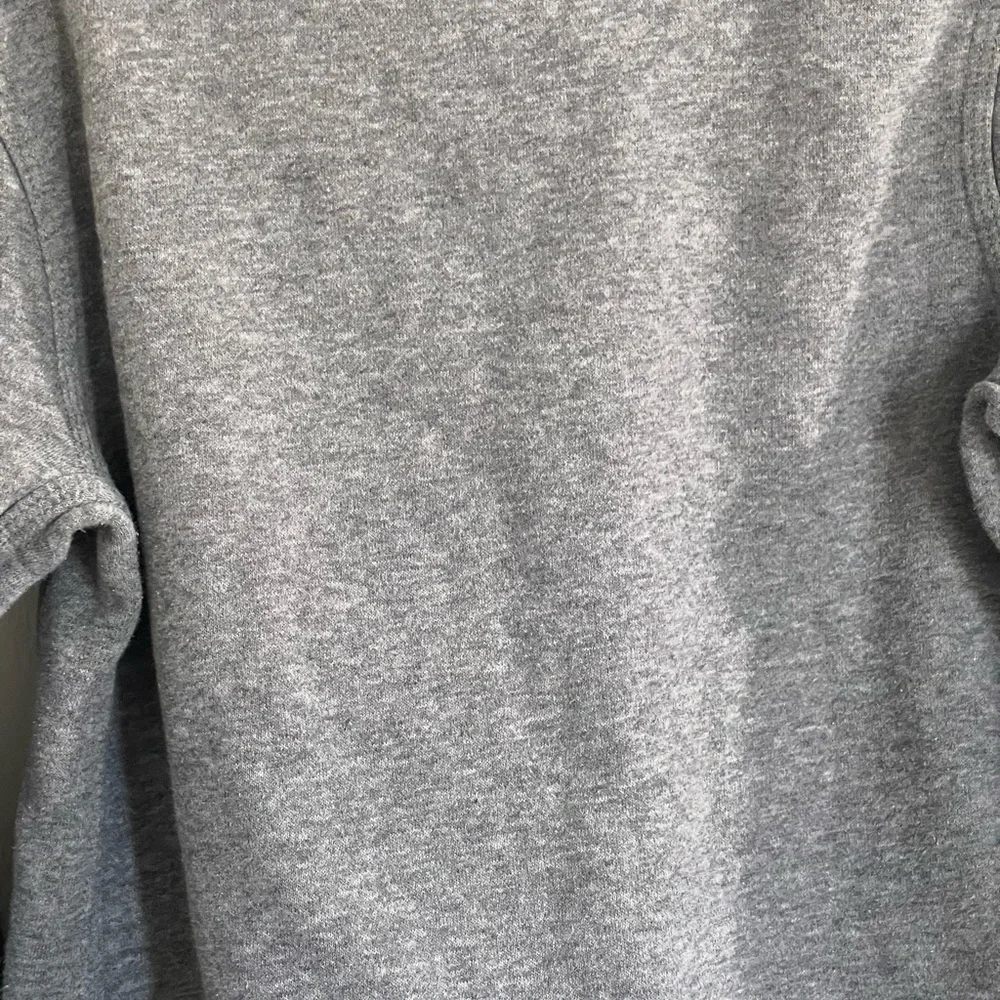 Nike Boys Small Gray Pullover Hoodie White Logo Kangaroo Pocket